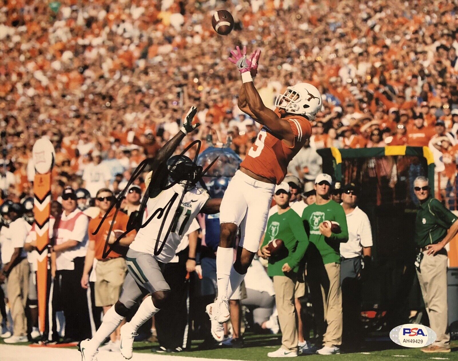 Collin Johnson Signed Autographed Texas Longhorn 8x10 Photo Poster painting Psa/Dna