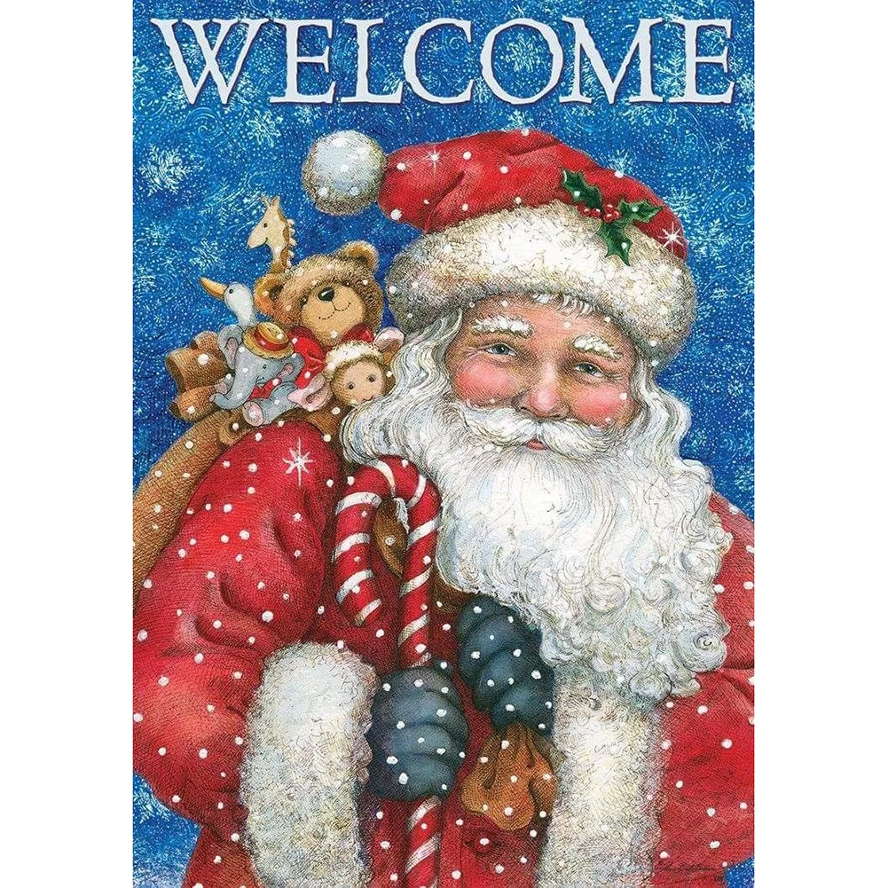 Diamond Painting - Full Round/Square Drill - Santa Claus(30*40 - 50*60cm)
