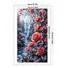 Waterfall Flowers-11CT Stamped Cross Stitch 40*70cm/15.75*27.56in (Big Size) tapestrymarket