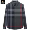 Men's Striped Plaid Business Shirt