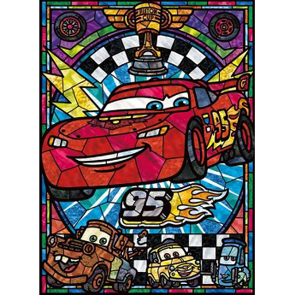 

Stained Glass Car - Round Drill Diamond Painting - 30*40CM, 501 Original