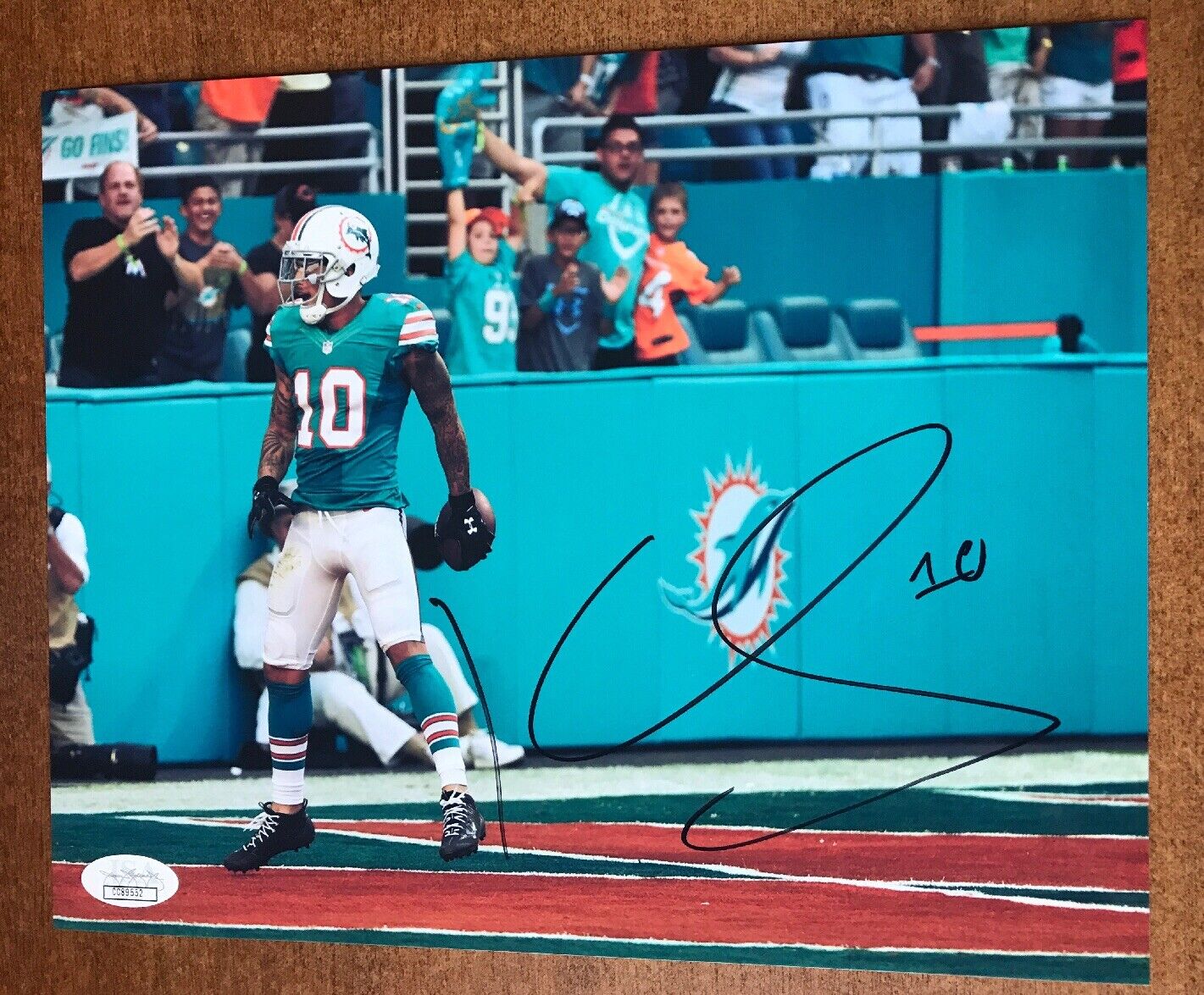 Kenny Stills Signed 8x10 Miami Dolphins Photo Poster painting JSA COA Autographed