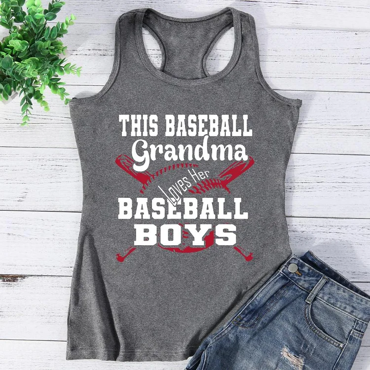 This Baseball Grandma Vest Top-Annaletters