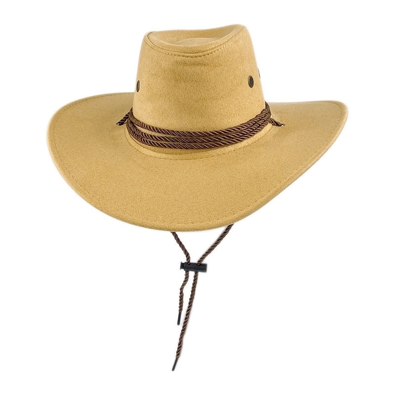 Unisex Retro Solid Color Cowboy Hat
