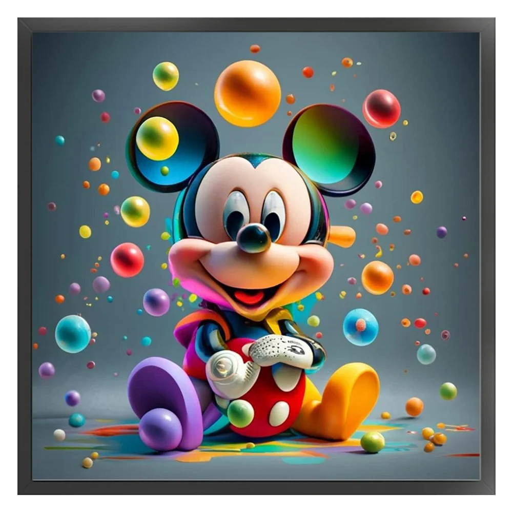 11CT Full Stamped Cross Stitch - Mickey(Canvas|40*40CM)