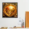 Diamond Painting -DIY Round Drill Heart-Shaped Beach Scene(40x40cm)