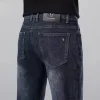 2023 Men's Straight Leg Loose Large Size Business Casual Jeans