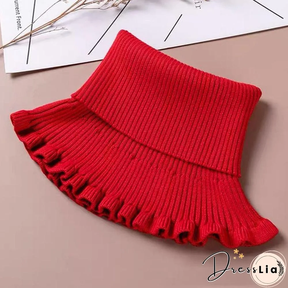 New Girl Ladies Women Fashion Knitted Detachable Fake Collar Scarf For Shirt Fake Collars