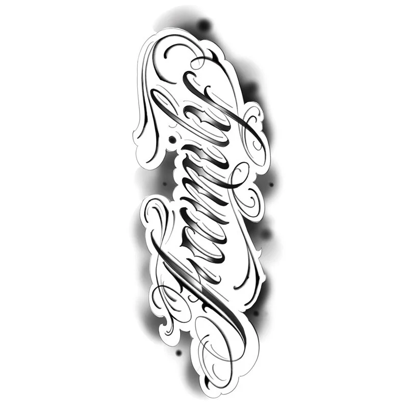 Sdrawing Waterproof Temporary Flower Tattoos Women Beauty Rose Butterfly Flash Feather 3D Fake Tattoo Arm Waist Hand Sticker Men