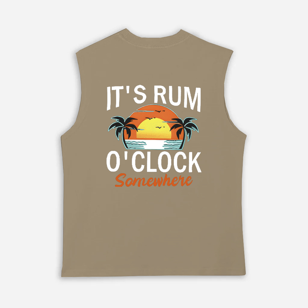  Tropical Sunset Graphic Tank Top for Men - Perfect for Summer Vacations