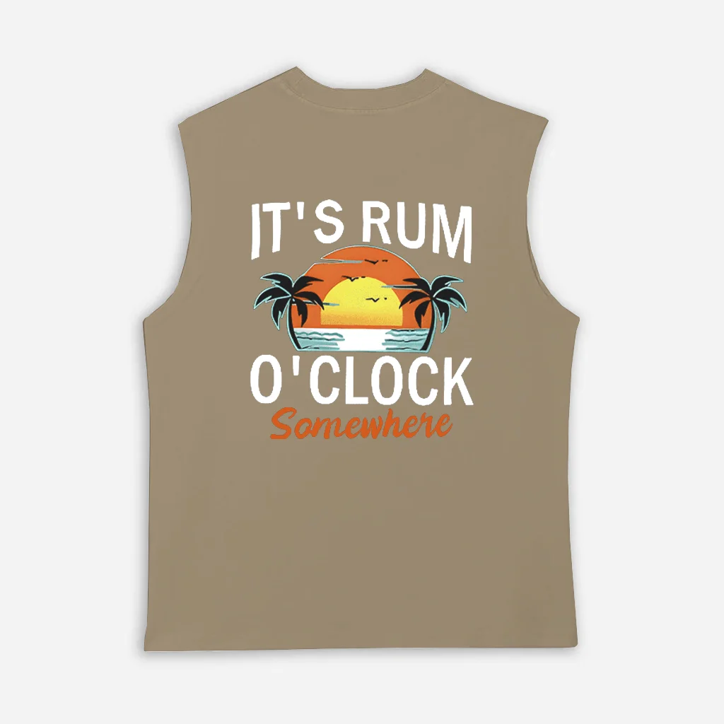  Tropical Sunset Graphic Tank Top for Men - Perfect for Summer Vacations