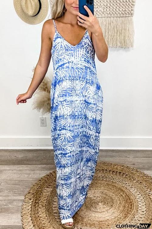 Fashion Chic Sling V Neck Dress