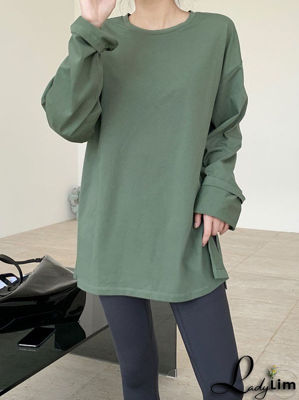 Original Solid Long Sleeve T-Shirts Tops