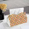 (25cm)Mandala PU DIY Diamond Painting Tissue Box for Beginners Adults Home