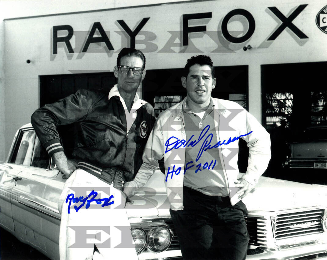 Ray Fox & David Pearson DUAL Autographed Signed 8x10 Photo Poster painting Reprint