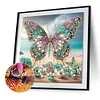 Papillon de plage-peinture diamant en forme sp&eacute;ciale-30*30cm