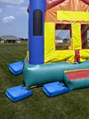 4 Pcs Vinyl Sand Bags with Handle for Bounce House Inflatable Water Bounce House