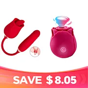 Entry-Level Dual-Action Rose Toy with Tongue Licking & Gentle Thrusting –  2026 New Model, Beginner-Friendly