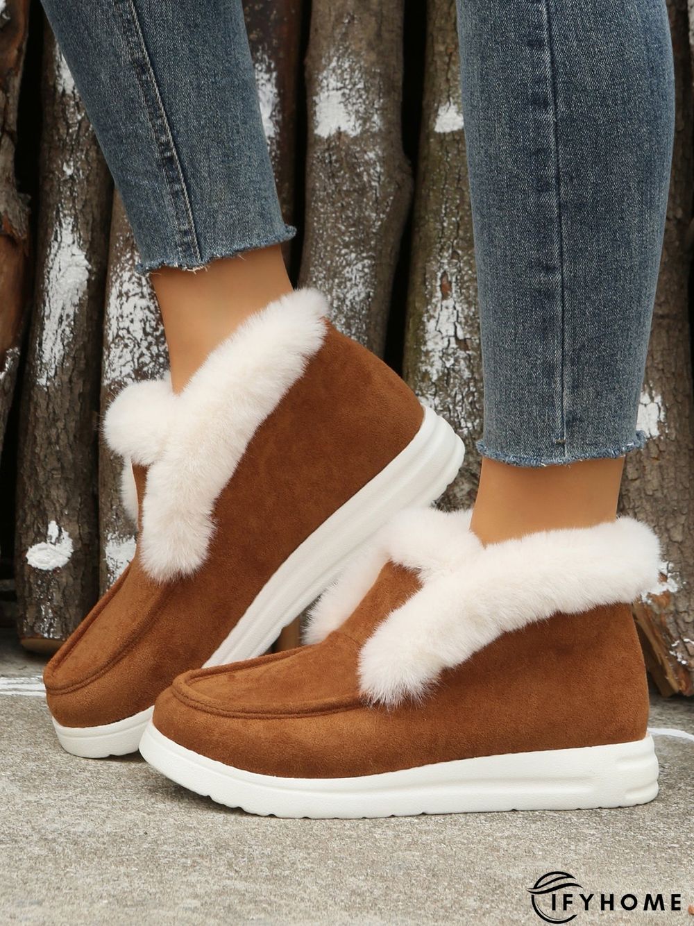 Split Joint Furry Boots | IFYHOME
