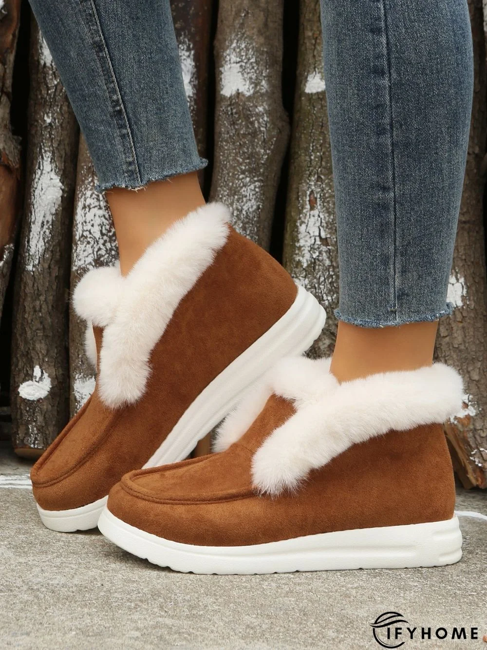 Split Joint Furry Boots | IFYHOME