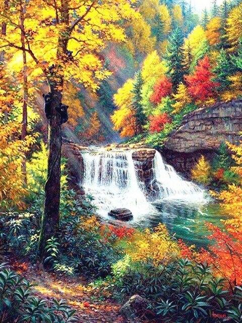 

Jungle Valley – Paint By Numbers - 40*50CM, 501 Original