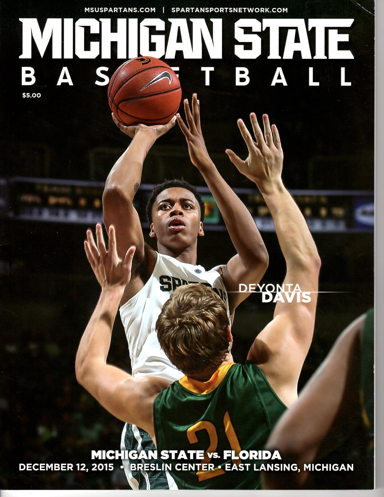 Deyonta Davis Michigan State Spartans basketball program MSU Final Four 2015