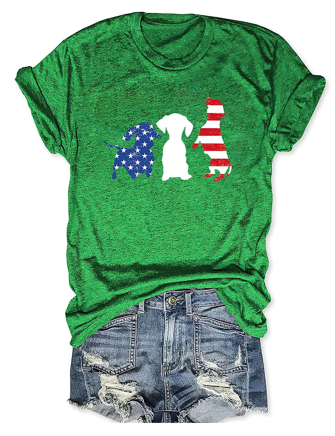 4th July Dachshund T-shirt
