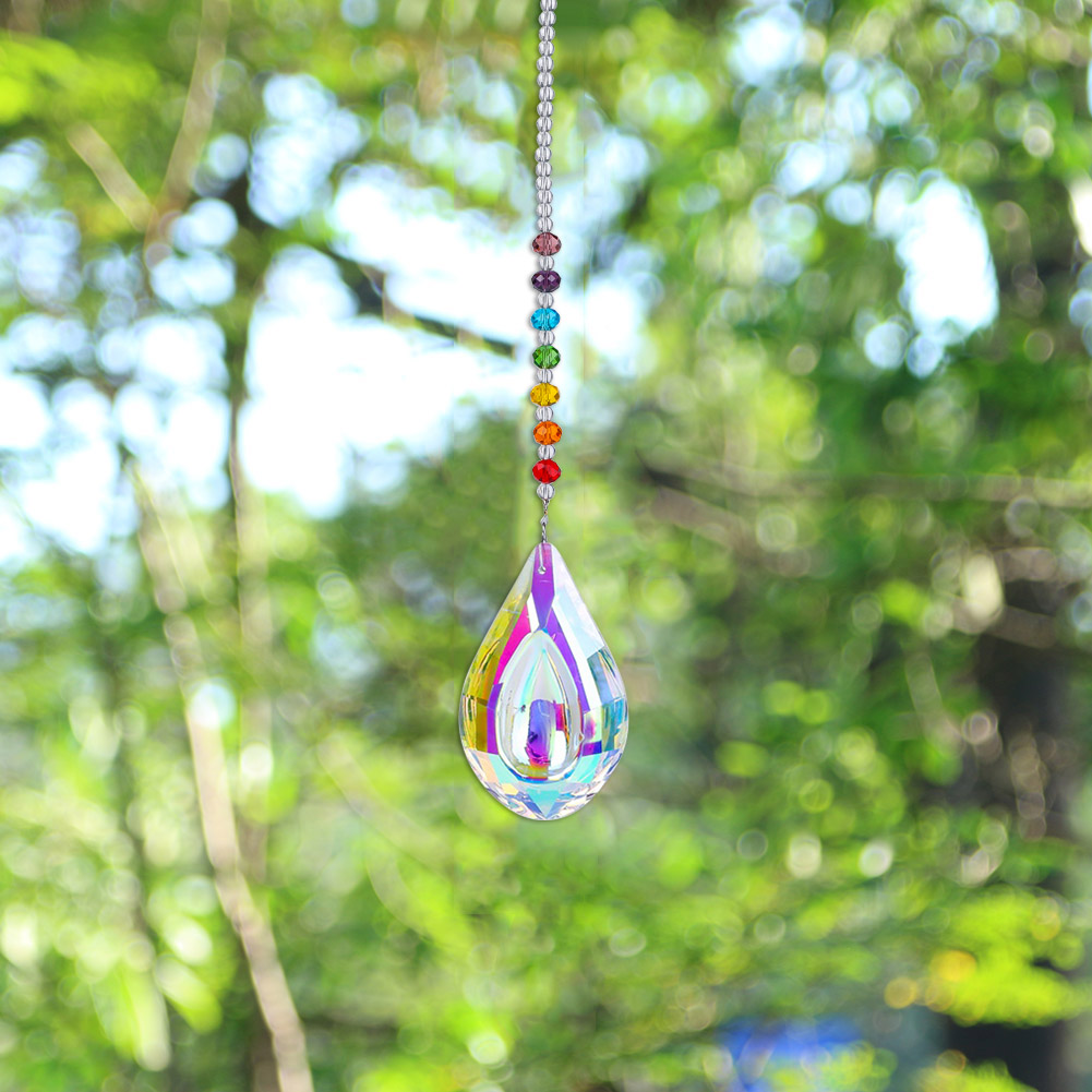 

Crystal Pendant Colorful Beads Hanging Drops Outdoor Garden Decorations, 501 Original