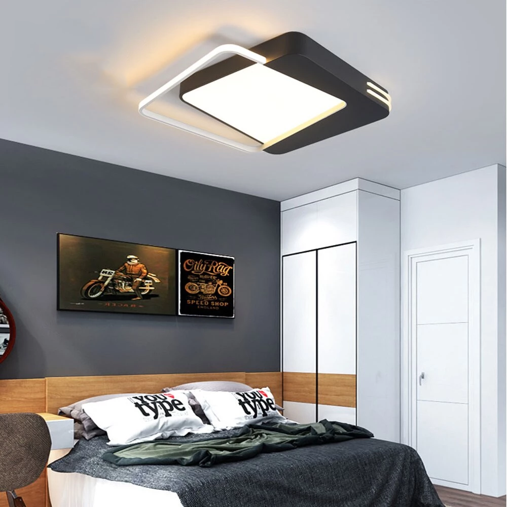 LED Postmodern Iron AcrylSquare Rectangle 6cm Height LED Lamp.LED Light.Ceiling Lights.LED Ceiling Light.Ceiling Lamp For Foyer
