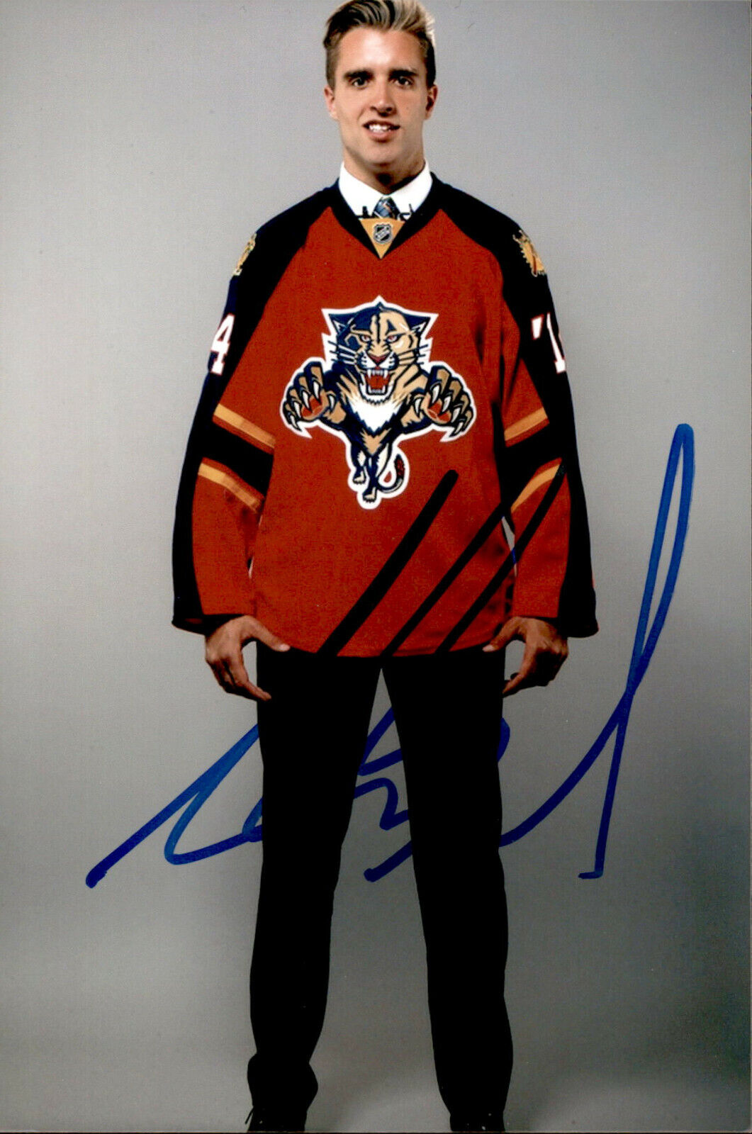 Aaron Ekblad SIGNED autographed 4x6 Photo Poster painting FLORIDA PANTHERS #2