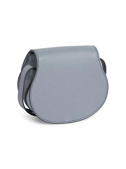 Chlo&eacute; Small Marcie Leather Saddle Bag