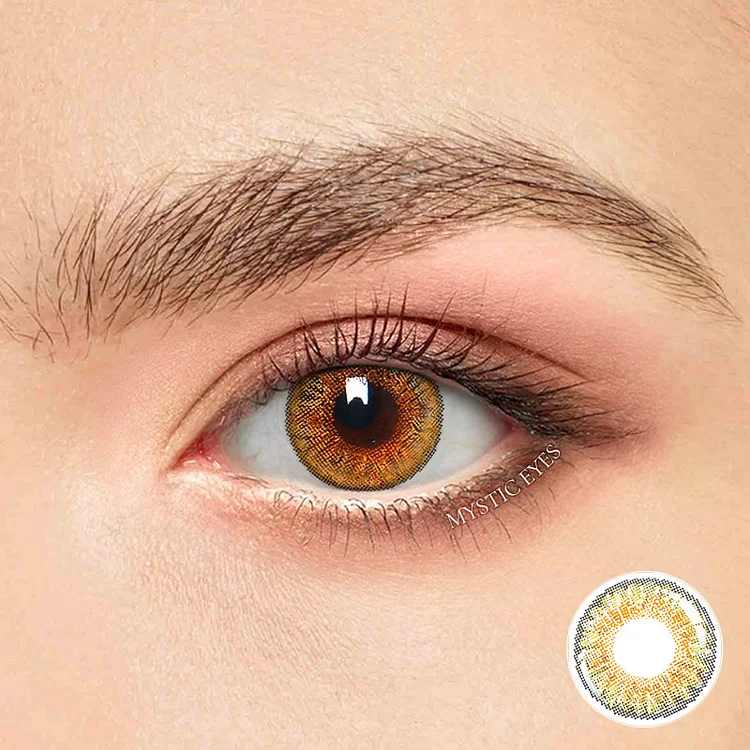 3 Tone Pure Hazel Colored Contact Lenses