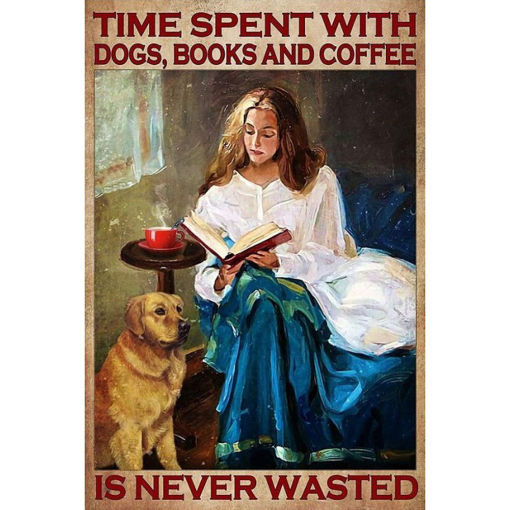 

Reading Lady - 11CT Stamped Cross Stitch - 40*60CM, 501 Original