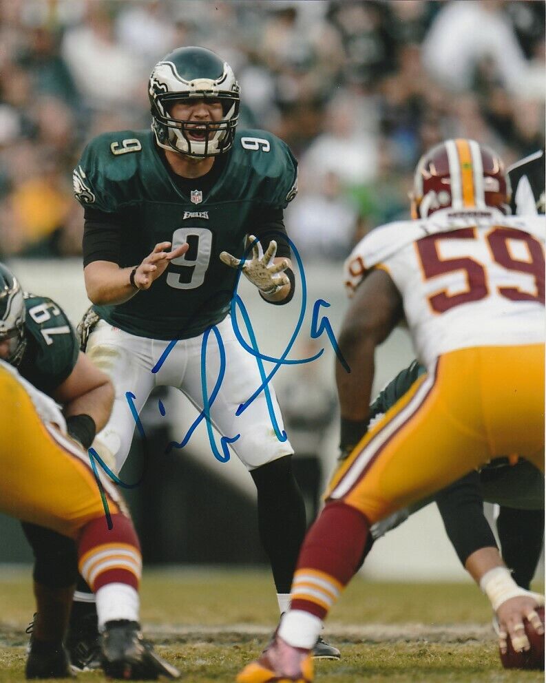 NICK FOLES SIGNED PHILADELPHIA EAGLES FOOTBALL 8x10 Photo Poster painting #1 NFL EXACT PROOF!