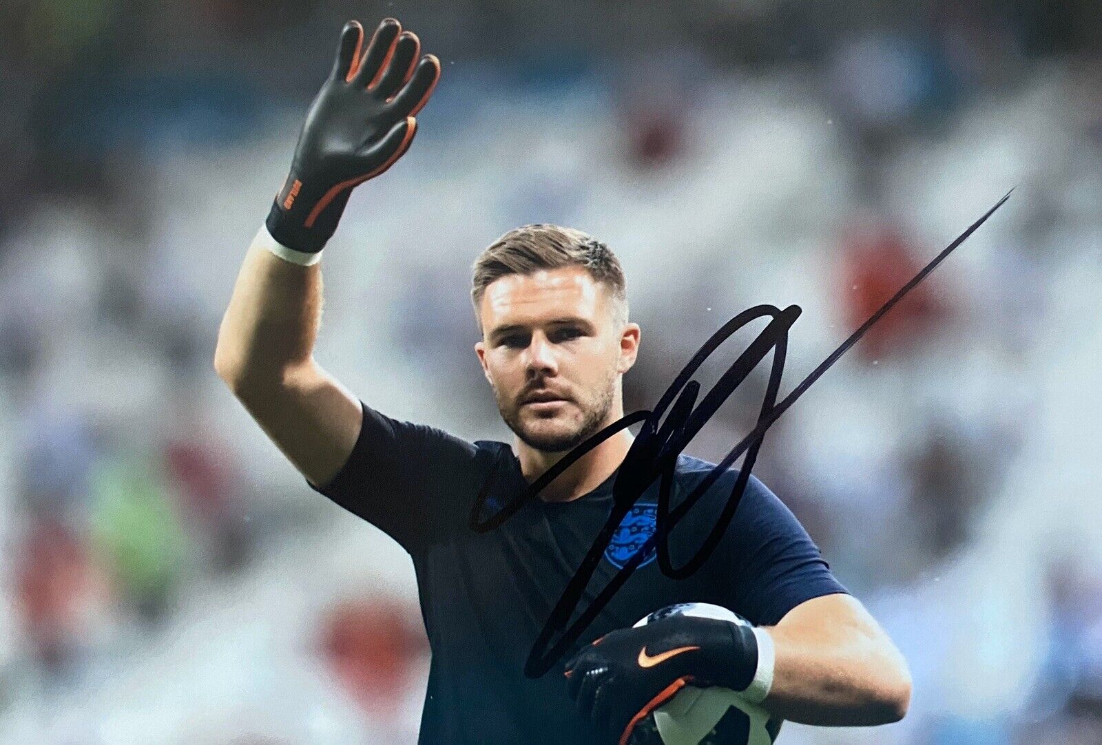 Jack Butland Genuine Hand Signed 6X4 Photo Poster painting - England 2