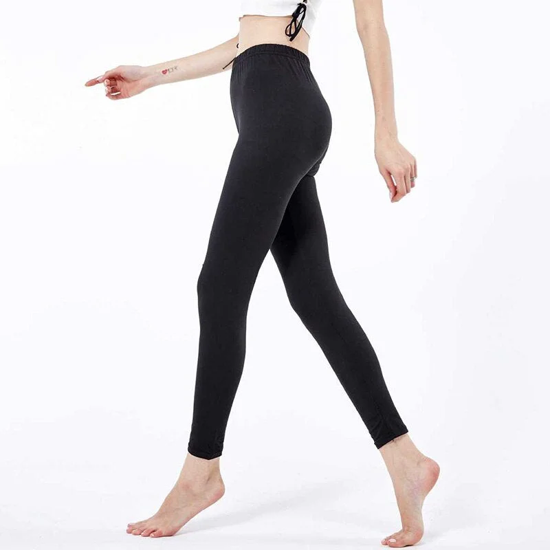 CUHAKCI Fitness Leggings Women Black Sexy Pants Solid Push Up Trousers Gym Elastic Sport Yuga Polyester High Waist Leggins