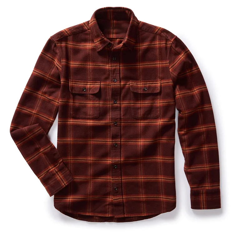 7-Oz 100% Organic Cotton Flannel Chamois Shirt