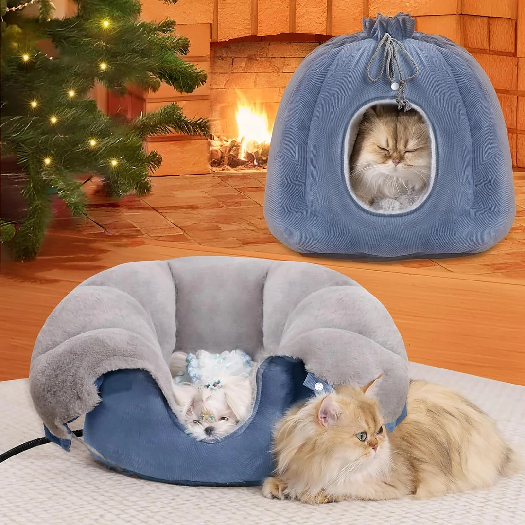 Heated cat bed
