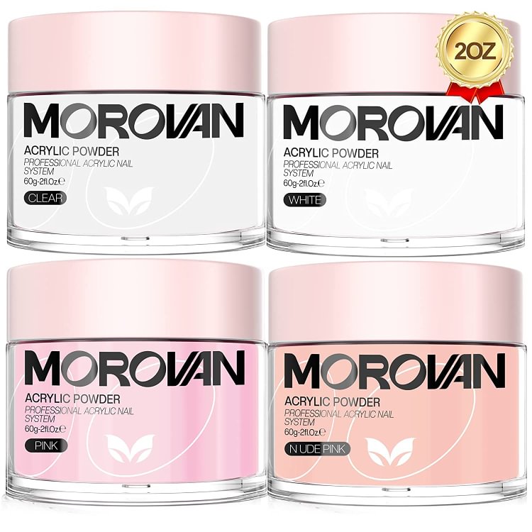 Morovan 4 Colors Acrylic Powder 2oz Kit AP23