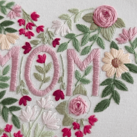 Love Flower Embroidery Kit