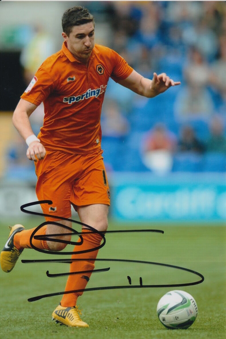 WOLVES HAND SIGNED STEPHEN WARD 6X4 Photo Poster painting 1.