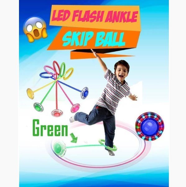 LED Flash Ankle Skip Ball
