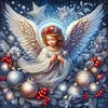 (30*30cm)Angel Girl - Round Partial AB Drill Diamond Painting