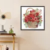 Flower Basket-Partial Special Shaped Diamond Painting 30*30CM