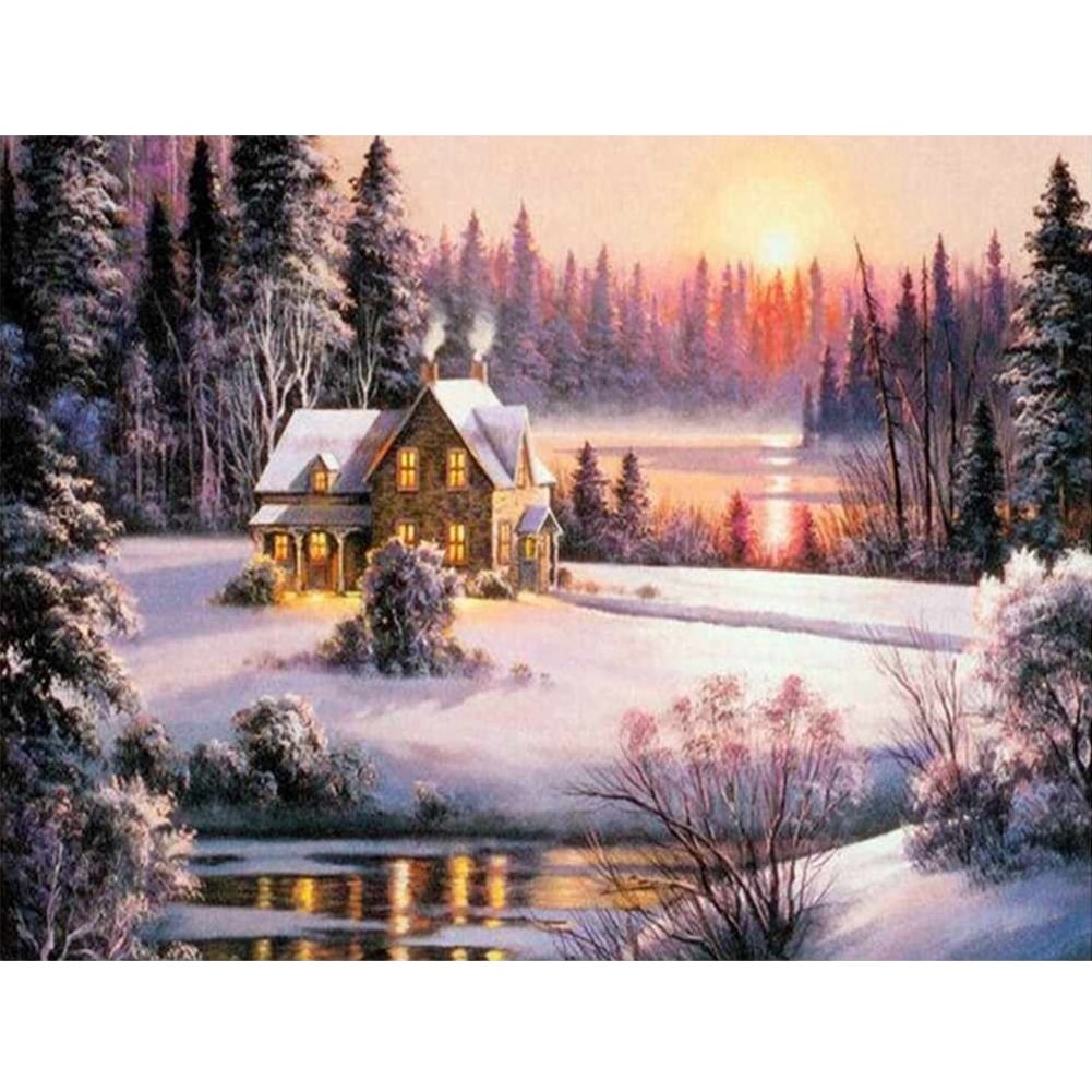 Snow House - Paint By Numbers