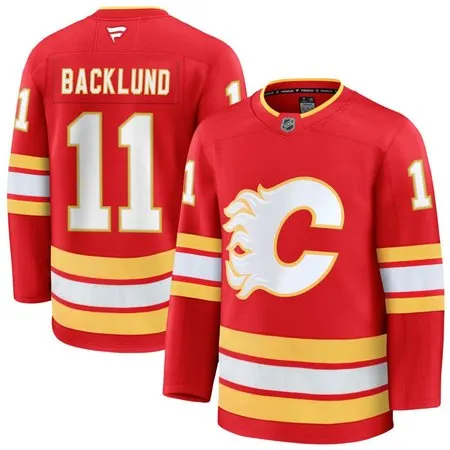 Youth Calgary Flames #11 Mikael Backlund  Red Home Jersey