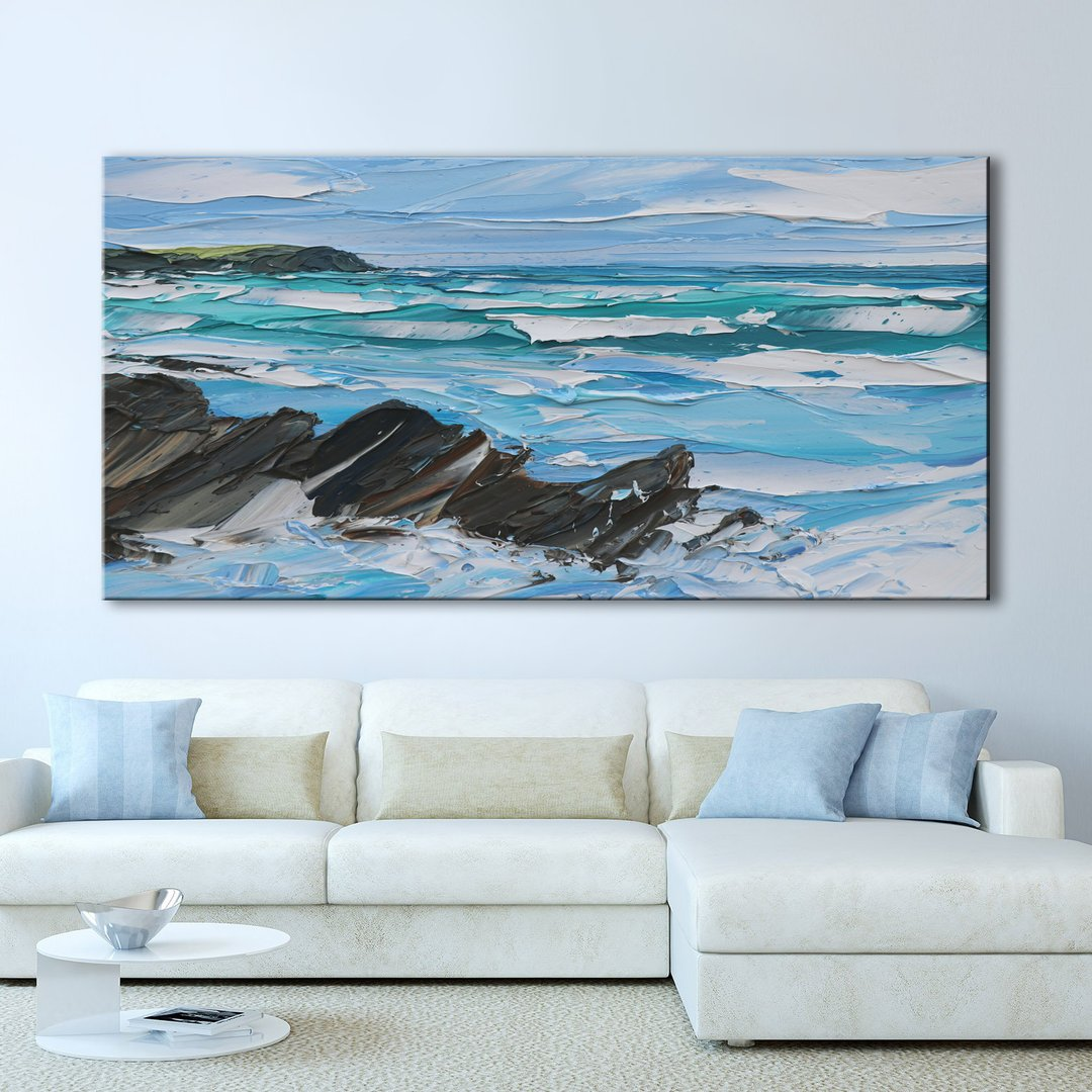 Saligo Surf Islay Canvas Wall Art