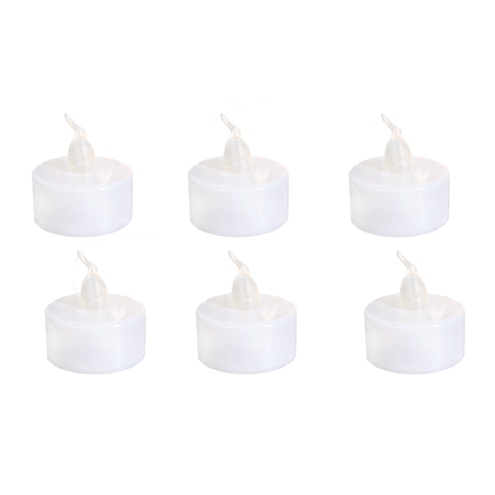 

6pcs LED Flickering Candle Light Colorful Flameless Candle Atmosphere Lamp, 501 Original