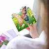 (US Local)6PCS DIY Butterfly Designs Diamond Art Greeting Cards Diamond Art Handmade Cards