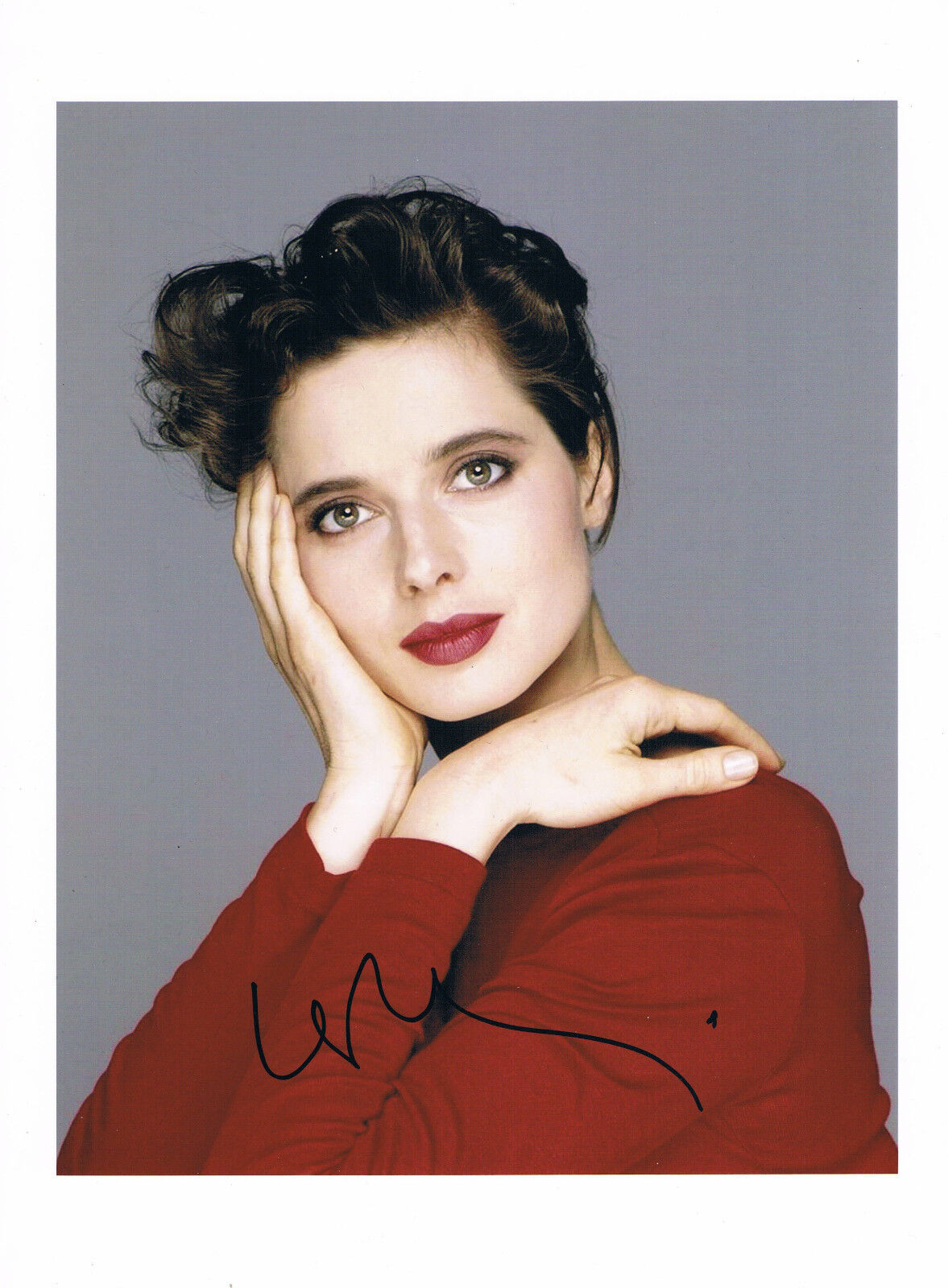 Isabella Rossellini 1952- genuine autograph signed Photo Poster painting 8x11